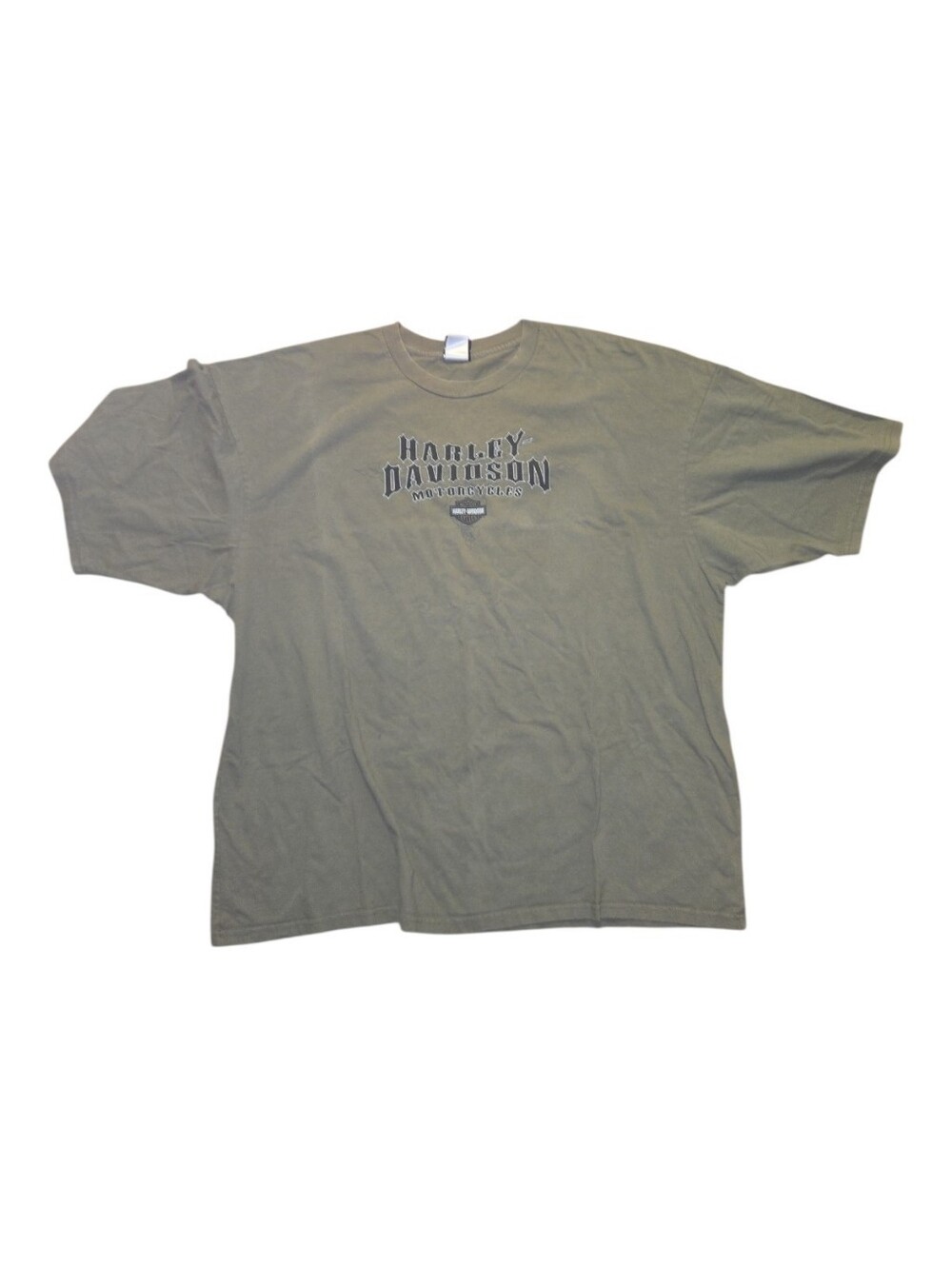 Harley-Davidson Men's Olive Green Logo T-Shirt Size 5XL